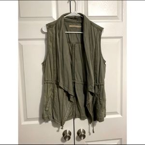 max jeans olive green vest